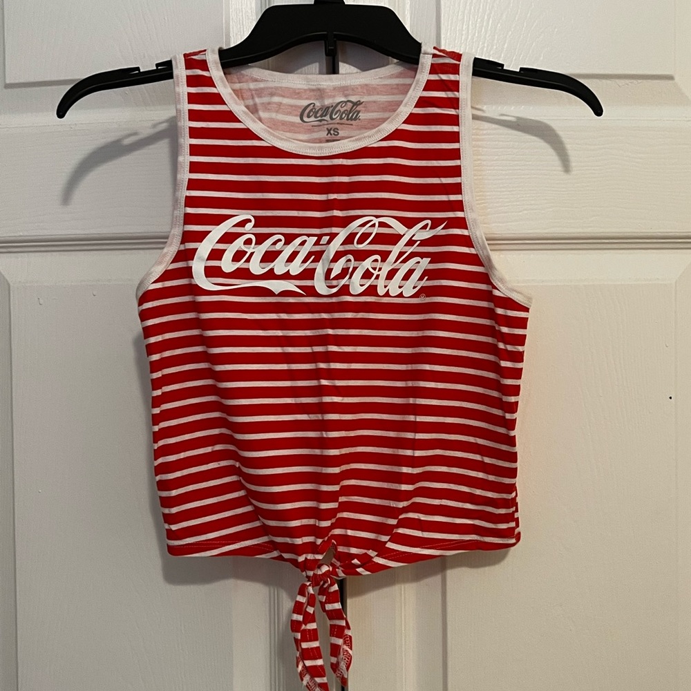 Coca Cola Fourth Of July Crop Tank Top